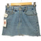 リーバイス Levis 00S 02年製 RELAXED STRAIGHT LEG ボタン裏468刻印 カットオフ リメイク ジップフライ デニム スカート レディース W36 L32