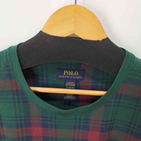 ポロラルフローレン POLO RALPH LAUREN SLEEPWEAR チェック L/S プルオーバー 裾ポニー メンズ JPN:XL