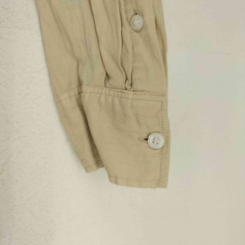 トミーヒルフィガー TOMMY HILFIGER フロントポケット レギュラーカラー リネンシャツ レディース US:36