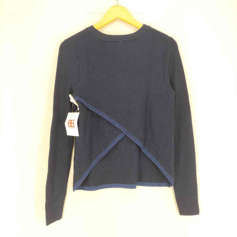 トミーヒルフィガー TOMMY HILFIGER レーヨンクルーネック リブラメニット レディース JPN:S