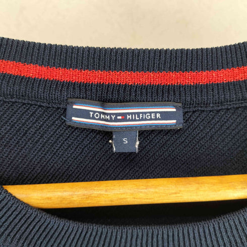 トミーヒルフィガー TOMMY HILFIGER レーヨンクルーネック リブラメニット レディース JPN:S