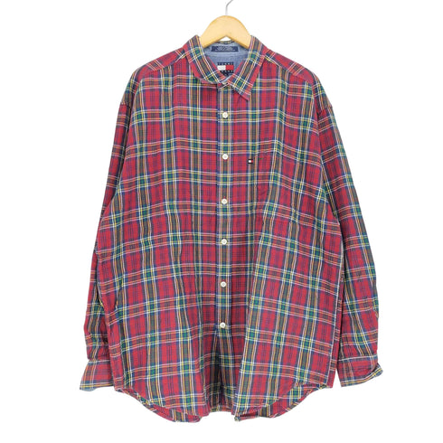 トミーヒルフィガー TOMMY HILFIGER チャックL/Sシャツ メンズ JPN:XL