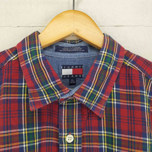 トミーヒルフィガー TOMMY HILFIGER チャックL/Sシャツ メンズ JPN:XL