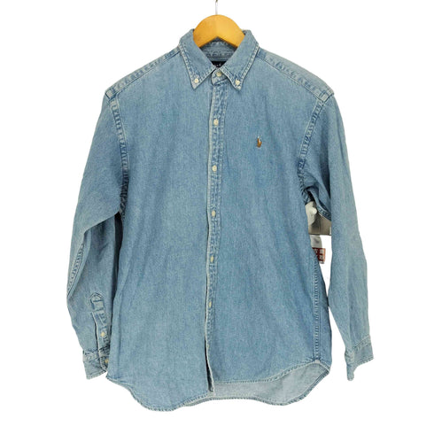 ラルフローレン RALPH LAUREN ボタンダウン デニムシャンブレーシャツ メンズ JPN:L