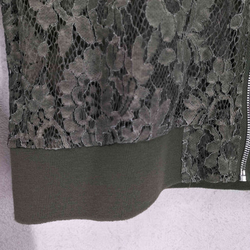 ザラ ZARA レース総柄 ジップアップ ブルゾン レディース JPN:M