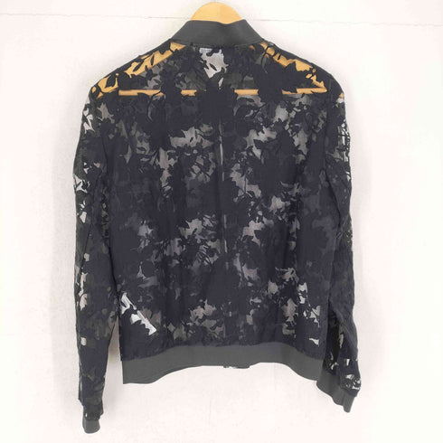 ザラ ZARA レース総柄 ジップアップブルゾン レディース JPN:M
