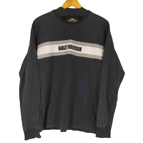 ハーレーダビッドソン HARLEY-DAVIDSON ロゴライン L/S クルーネックTシャツ メンズ JPN:M