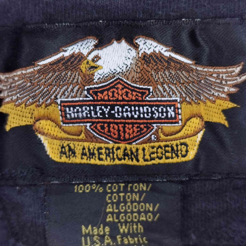 ハーレーダビッドソン HARLEY-DAVIDSON ロゴライン L/S クルーネックTシャツ メンズ JPN:M