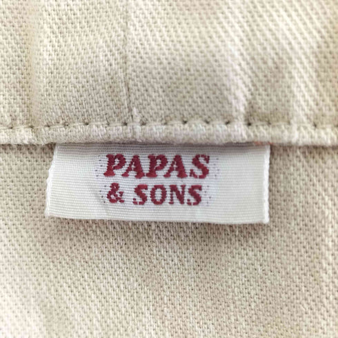 パパス papas マルチポケット チンストカバーオール メンズ M