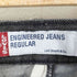 リーバイス Levis Engineered Jeans regular 立体裁断ブラックデニム 先染め メンズ 32inch