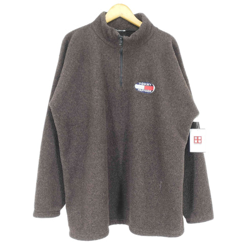 ロゴ刺繍ハーフジップボアジャケット メンズ JPN:XL