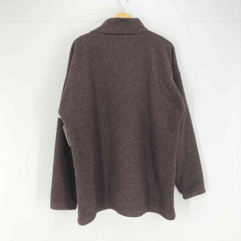 ロゴ刺繍ハーフジップボアジャケット メンズ JPN:XL