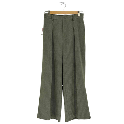 ザラ ZARA ポリレーヨン ヘリンボーン ワイドスラックス レディース S