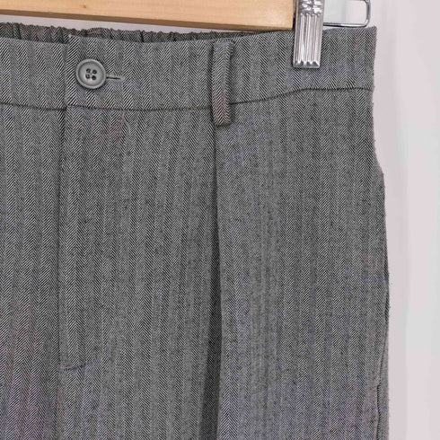 ザラ ZARA ポリレーヨン ヘリンボーン ワイドスラックス レディース S