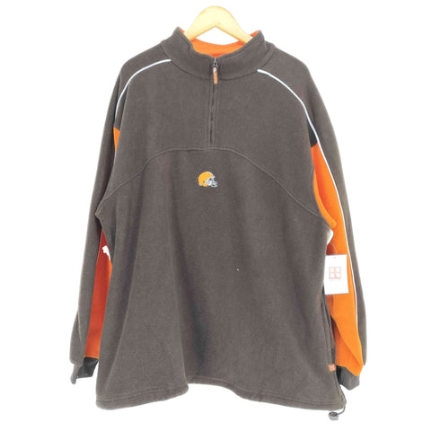 エヌエフエル NFL デザイン刺繍フリースハーフジッププルオーバー メンズ JPN:XL