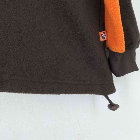 エヌエフエル NFL デザイン刺繍フリースハーフジッププルオーバー メンズ JPN:XL