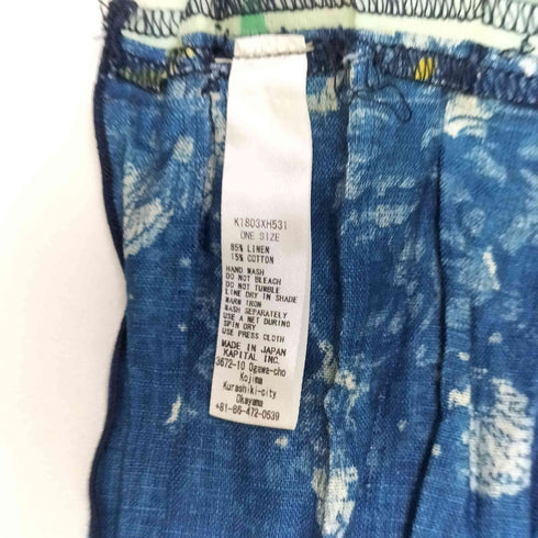 キャピタル KAPITAL コットンリネン 総柄スカーフ レディース ONE SIZE