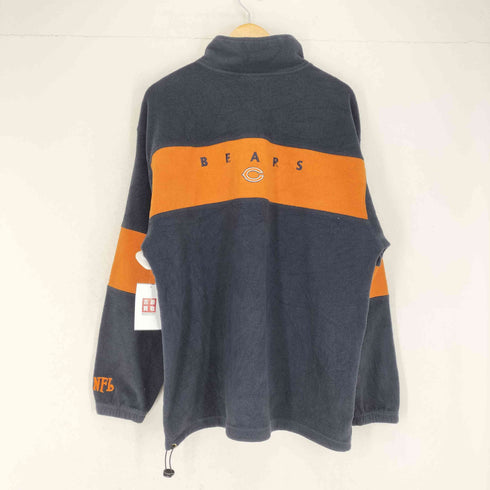 エヌエフエル NFL ロゴ刺繍フリースハーフジッププルオーバー メンズ