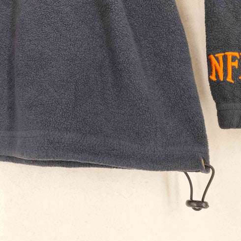 エヌエフエル NFL ロゴ刺繍フリースハーフジッププルオーバー メンズ