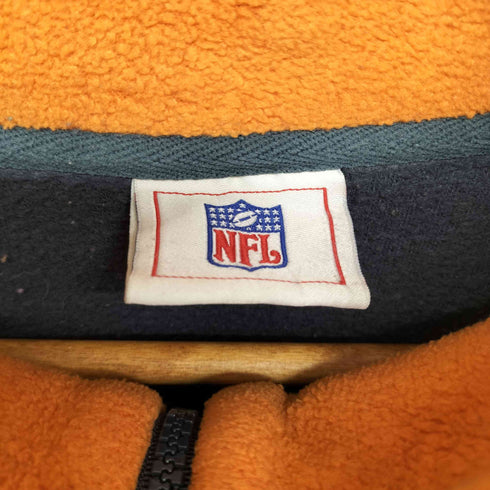 エヌエフエル NFL ロゴ刺繍フリースハーフジッププルオーバー メンズ