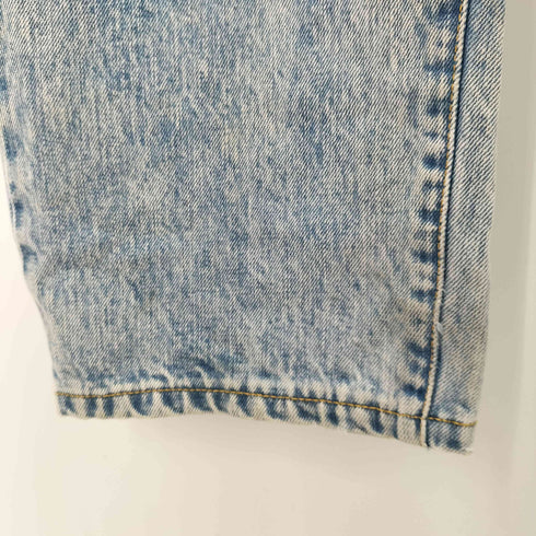 LABOUR UNION ボタンフライテーパードデニムパンツ ケミカルウォッシュ メンズ W35