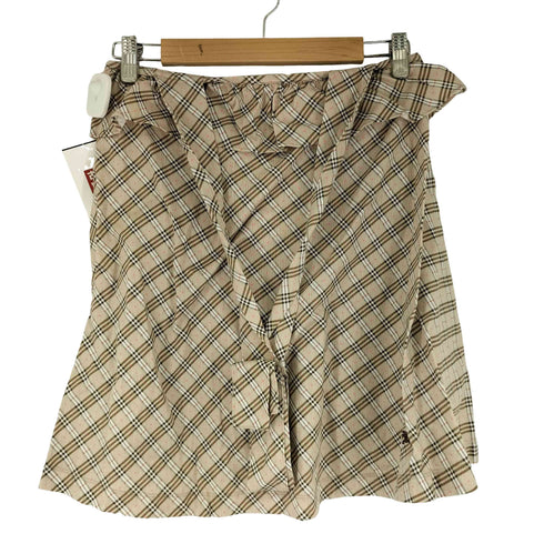 バーバリーブルーレーベル BURBERRY BLUE LABEL マイクロチェックスカート レディース 38