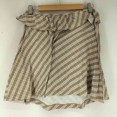 バーバリーブルーレーベル BURBERRY BLUE LABEL マイクロチェックスカート レディース 38