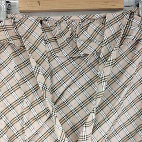 バーバリーブルーレーベル BURBERRY BLUE LABEL マイクロチェックスカート レディース 38