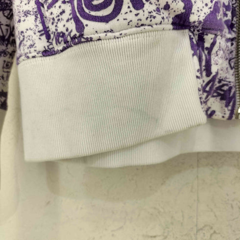 ステューシー Stussy ペイント柄 ジップパーカー メンズ import:M