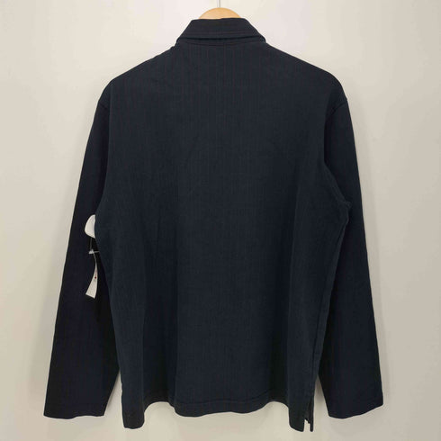 BEAN POLE ロゴ刺繍 レイヤード ストライプ L/S ポロシャツ メンズ