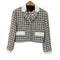 ザラ ZARA CROPPED CHECKED BLAZER レディース import:S