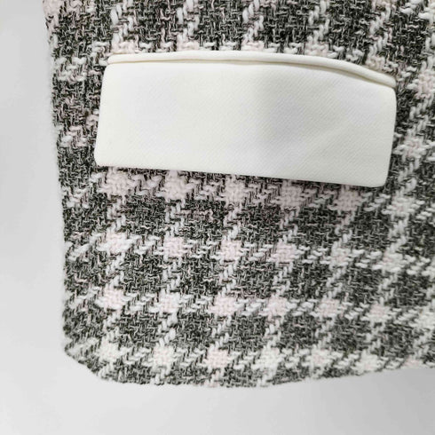 ザラ ZARA CROPPED CHECKED BLAZER レディース import:S