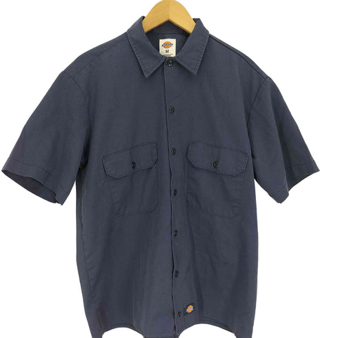 ディッキーズ Dickies フラップポケット ロゴワッペン S/S ワークシャツ メンズ import:M