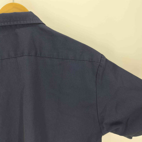 ディッキーズ Dickies フラップポケット ロゴワッペン S/S ワークシャツ メンズ import:M