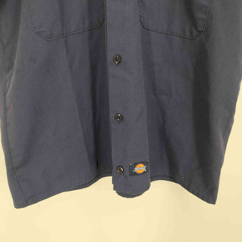ディッキーズ Dickies フラップポケット ロゴワッペン S/S ワークシャツ メンズ import:M