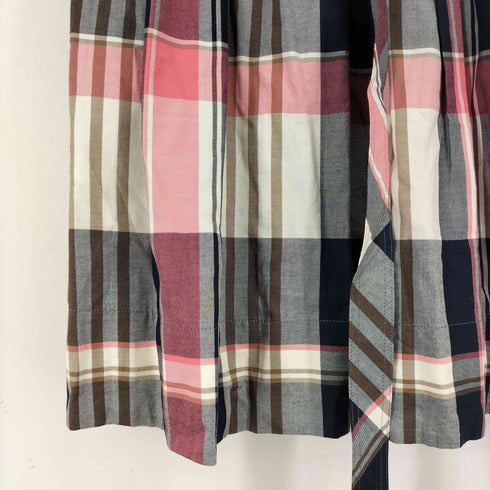 バーバリーブルーレーベル BURBERRY BLUE LABEL ホースマーク チェック切替ワンピース レディース 38