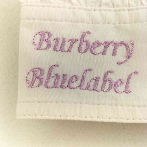 バーバリーブルーレーベル BURBERRY BLUE LABEL ワンポイント刺繍 S/S シャツ レディース JPN:36