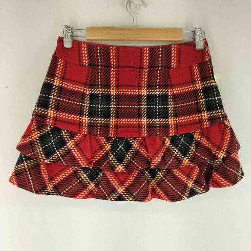 バーバリーブルーレーベル BURBERRY BLUE LABEL アクリル混 チェックスカート レディース 38