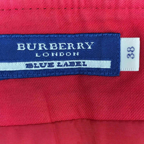 バーバリーブルーレーベル BURBERRY BLUE LABEL アクリル混 チェックスカート レディース 38