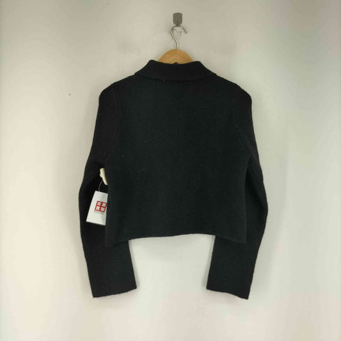 ザラ ZARA 無地ニットポロネックジャケット レディース import:M