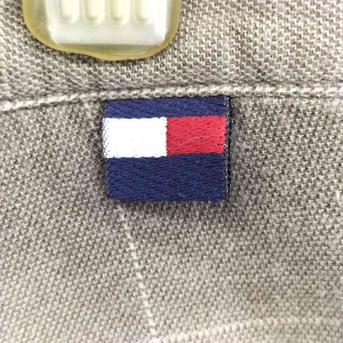 トミーヒルフィガー TOMMY HILFIGER 90S チェック 2タック スラックス パンツ メンズ 32×32