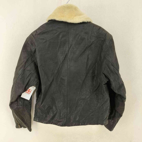 ファーポイント レザージップジャケット メンズ import:M