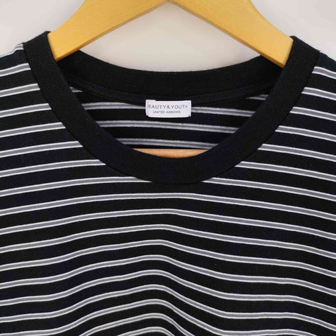 ビューティーアンドユースユナイテッドアローズ BEAUTY & YOUTH UNITED ARROWS HG FINE BD CREW SSL ハイゲージ ファインボーダー Tシャツ メンズ JPN:XL
