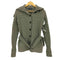 ラルフローレン RALPH LAUREN ウールカシミヤ ベルデット ケーブルニット カーディガン レディース import:M