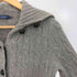 ラルフローレン RALPH LAUREN ウールカシミヤ ベルデット ケーブルニット カーディガン レディース import:M