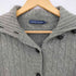 ラルフローレン RALPH LAUREN ウールカシミヤ ベルデット ケーブルニット カーディガン レディース import:M