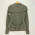 ラルフローレン RALPH LAUREN ウールカシミヤ ベルデット ケーブルニット カーディガン レディース import:M