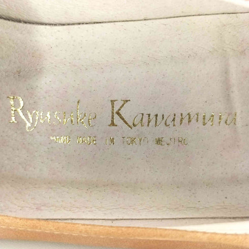 Ryusuke Kawamura ウェッジソール スクエアトゥ コインローファー レディース 23