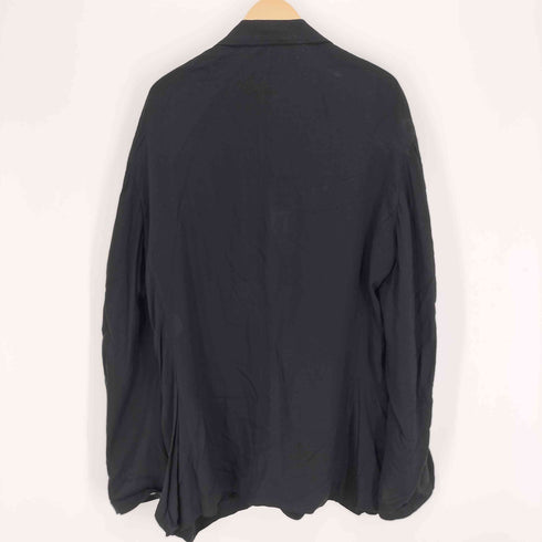 ヨウジヤマモトプールオム Yohji Yamamoto POUR HOMME 18SS 2WAY Ryスパンローン 前二重 フラシ 4B レーヨン テーラード ジャケット メンズ JPN:4
