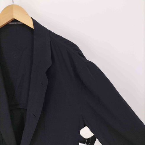 ヨウジヤマモトプールオム Yohji Yamamoto POUR HOMME 18SS 2WAY Ryスパンローン 前二重 フラシ 4B レーヨン テーラード ジャケット メンズ JPN:4